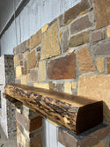 Live Edge Walnut Fireplace Mantel
