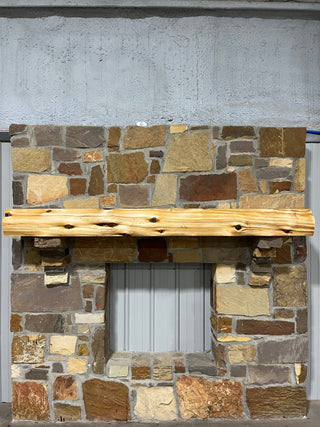 Live Edge Cedar Fireplace Mantel