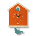 Popclox - Birdhouse Pendulum Clock - Wood: Green