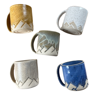 Mountain Bound Pottery - Mountain Mug- MADE TO ORDER: Blue