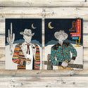 Dolan Geiman - Art Print | Vintage Cowboy | QUILTED WRANGLER (MIDNIGHT): Unframed / 32 x 40