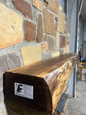 Live Edge Walnut Fireplace Mantel