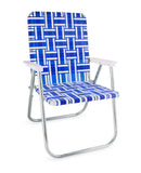 Lawn Chair USA - Blue and White Stripe Classic Lawn Chair: Classic-1