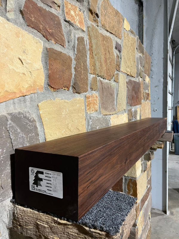 Walnut Fireplace Mantel