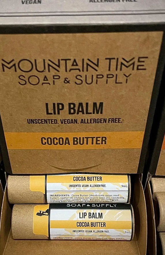 MOUNTAIN TIME SOAP - Cocoa Butter Lip Balm -