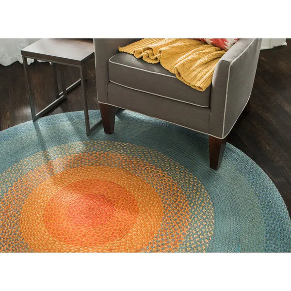 Olwyn Braided Round Rug 8'