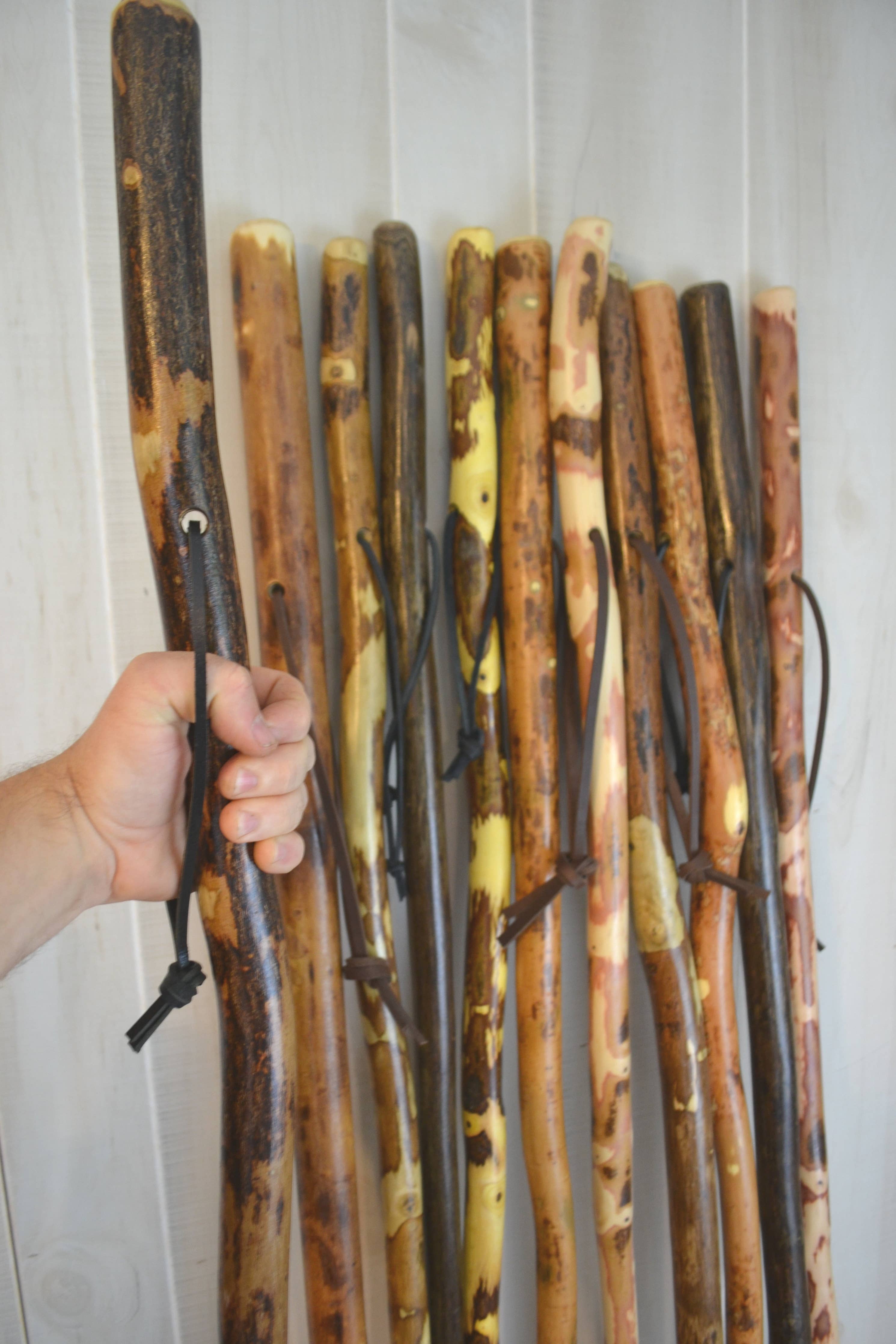 Creation Carvings LLC - Walking Stick, Up to 72" Adult Hiking Stick: 58"
