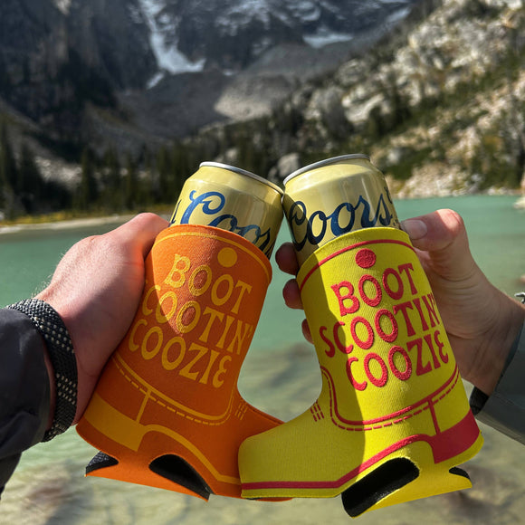 Caroline Clark - Boot Scootin' Coozie: Brown/Gold