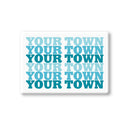 Rock Scissor Paper - Personalized City Ceramic Magnet - Supergraphics Repeat: Cool (02)-3