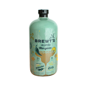 Brewt's Cocktail Mixers & Hot Sauces - Jalapeño Margarita | Spicy & Premium Cocktail Mixer 32 OZ
