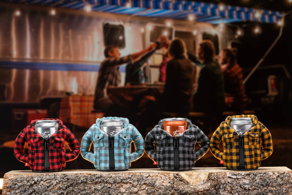 Puffin Drinkwear - The Lumberjack - Insulated 12 oz Can Cooler - Puffin Red