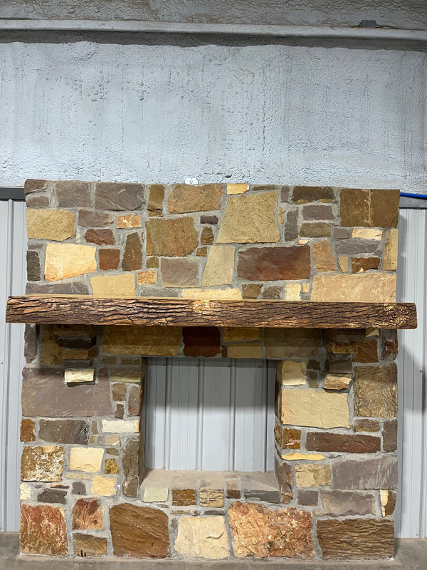 Live Edge Ash Fireplace Mantel