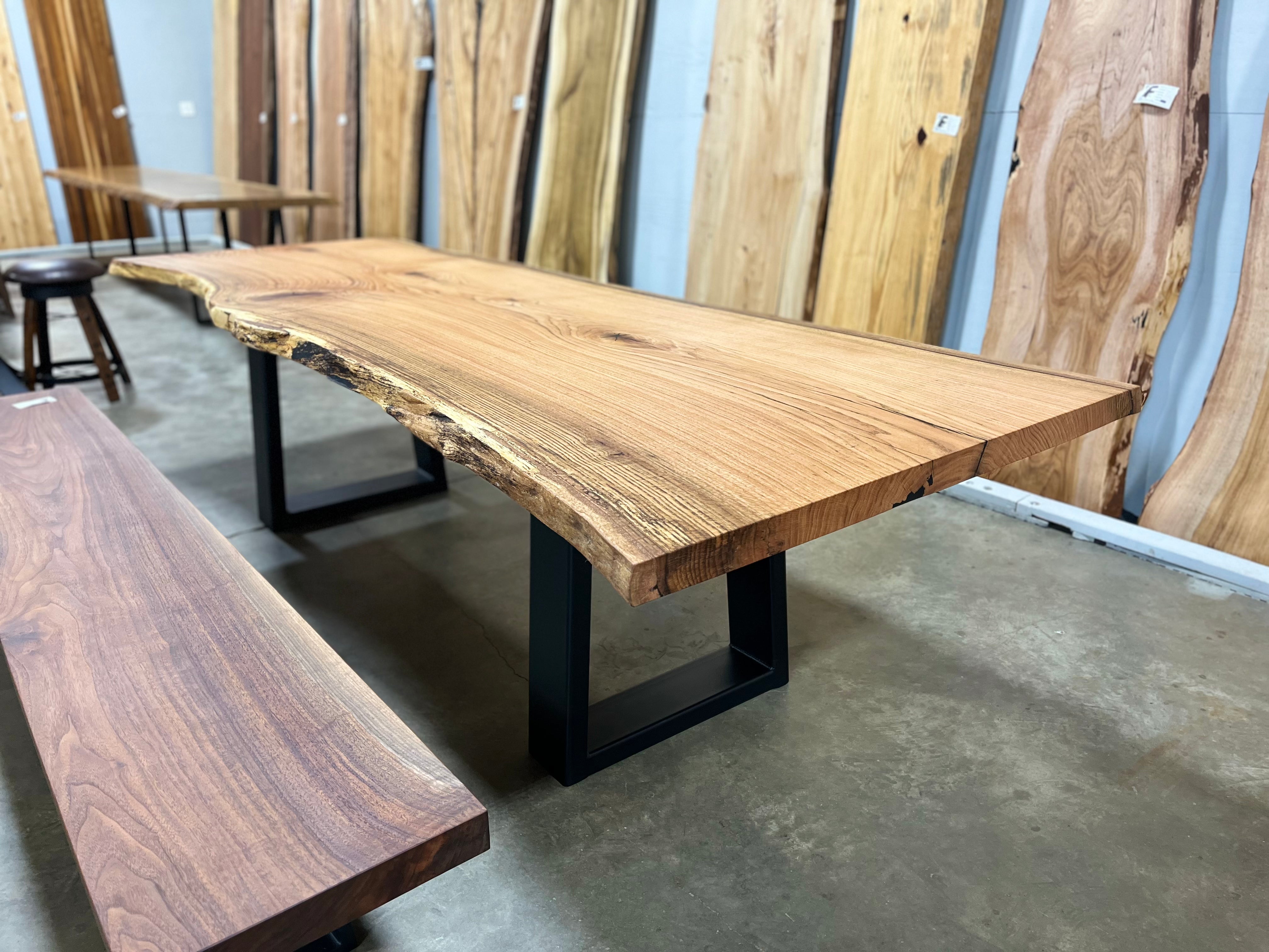 Live Edge Red Oak Wood Slab