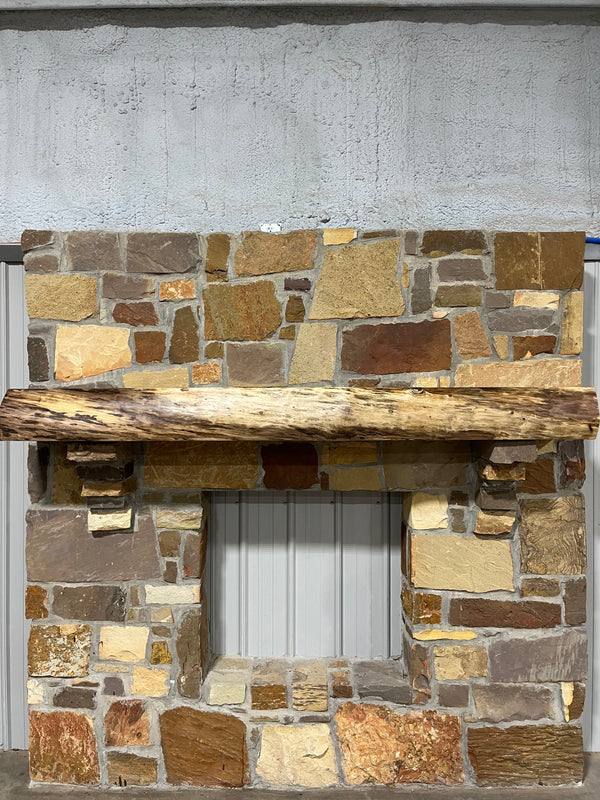 Live Edge Walnut Fireplace Mantel