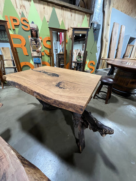 Live Edge Post Oak Slab - 0