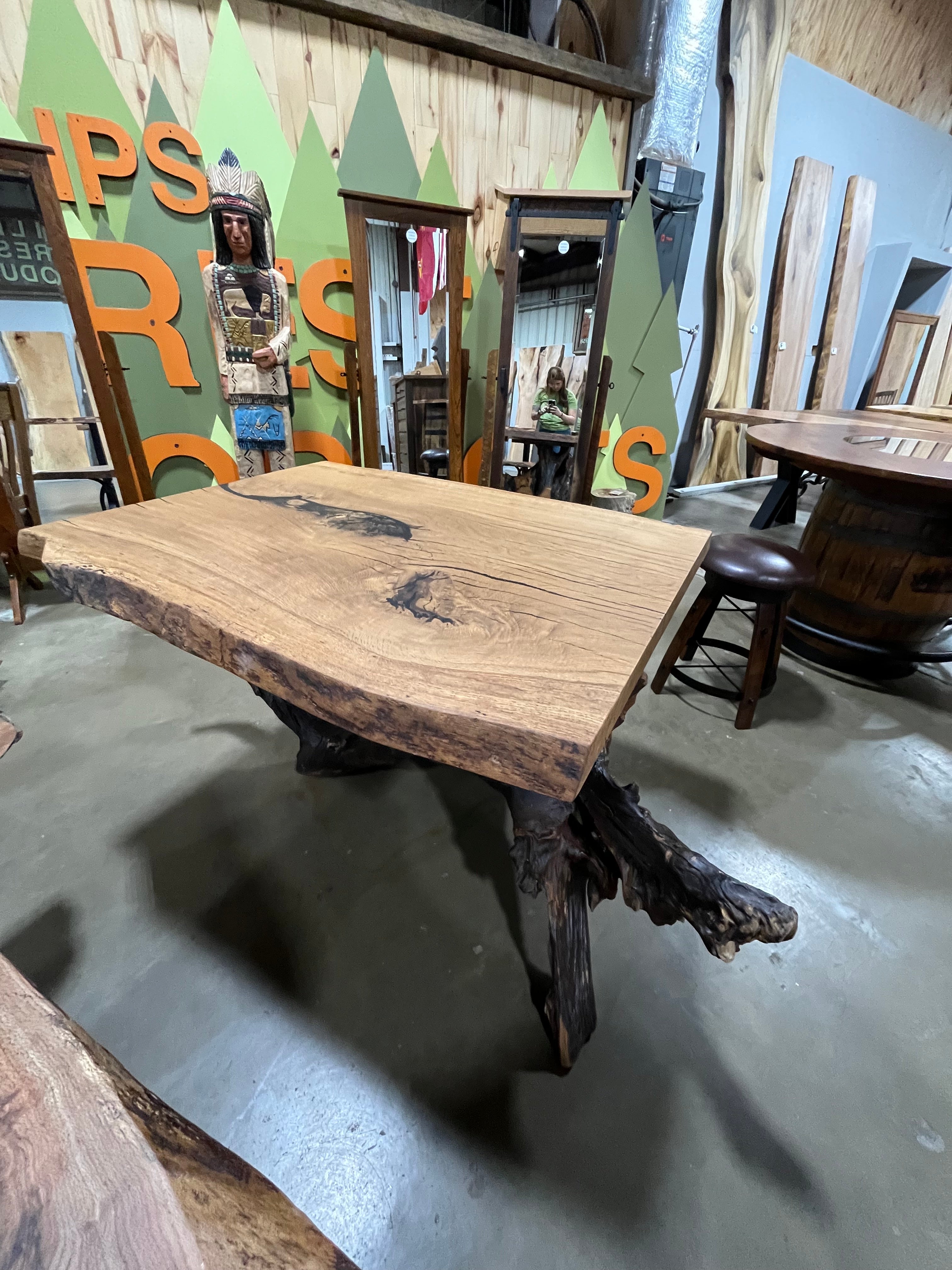Live Edge Post Oak Slab - 0