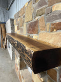 Live Edge Walnut Fireplace Mantel