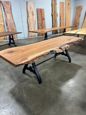 Live Edge Pecan Slab - 0