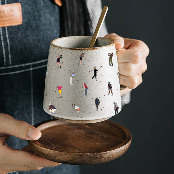 Artsy Em - Fairway Harmony Stoneware Mug: No Coasters