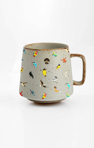 Artsy Em - Nature's Symphony Ceramic Birdwatcher's Mug: No Coasters