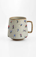 Artsy Em - Ski Adventure Stoneware Mug: Embrace the Slopes: No Coasters