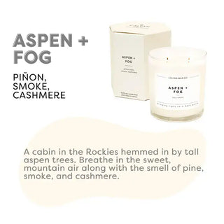 Aspen + Fog Glass Tumbler Soy Candle