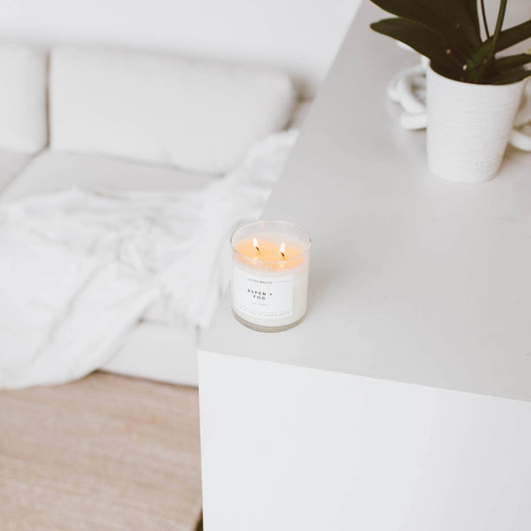 Aspen + Fog Glass Tumbler Soy Candle