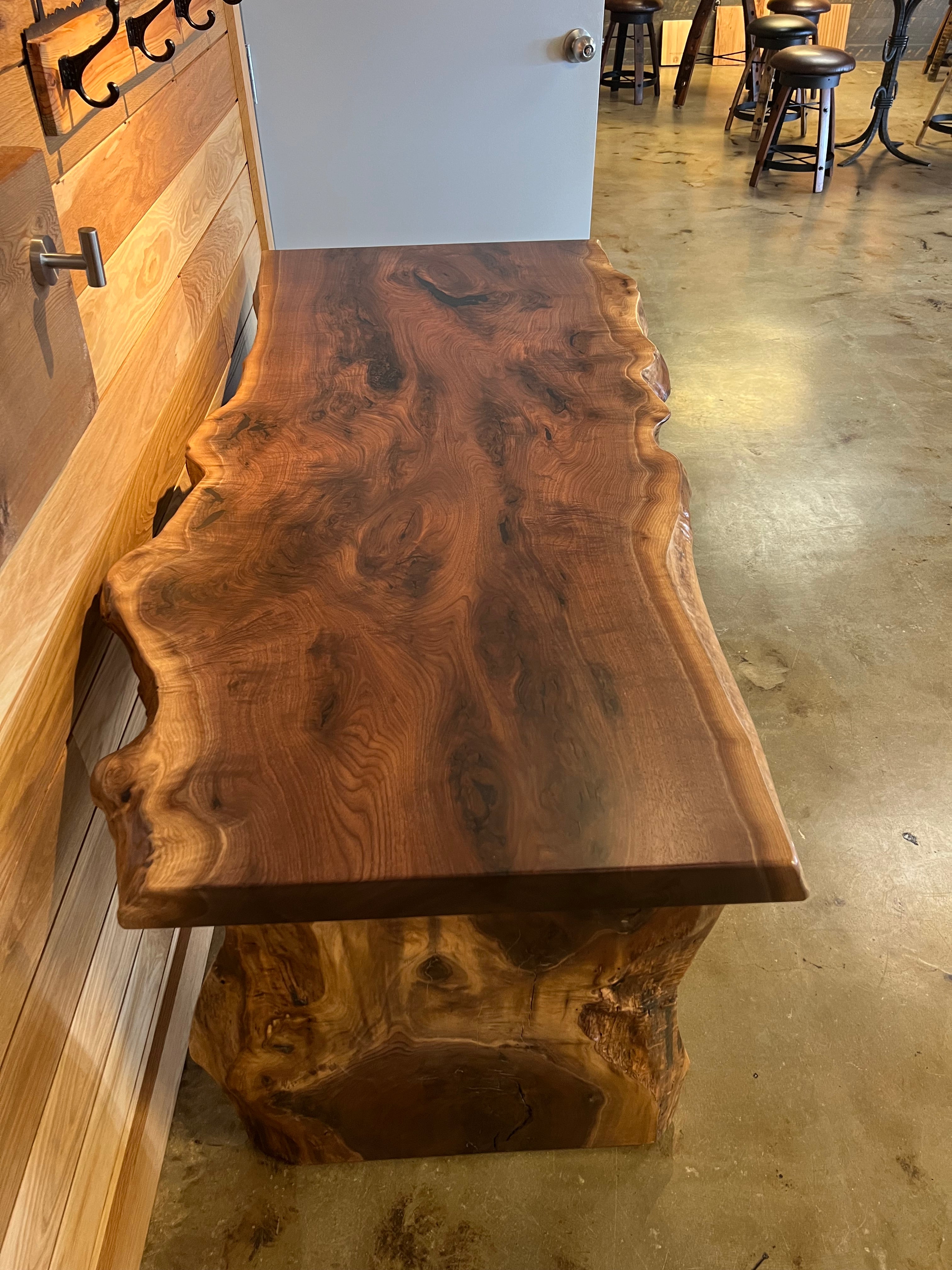 Live Edge Walnut Slab Desk