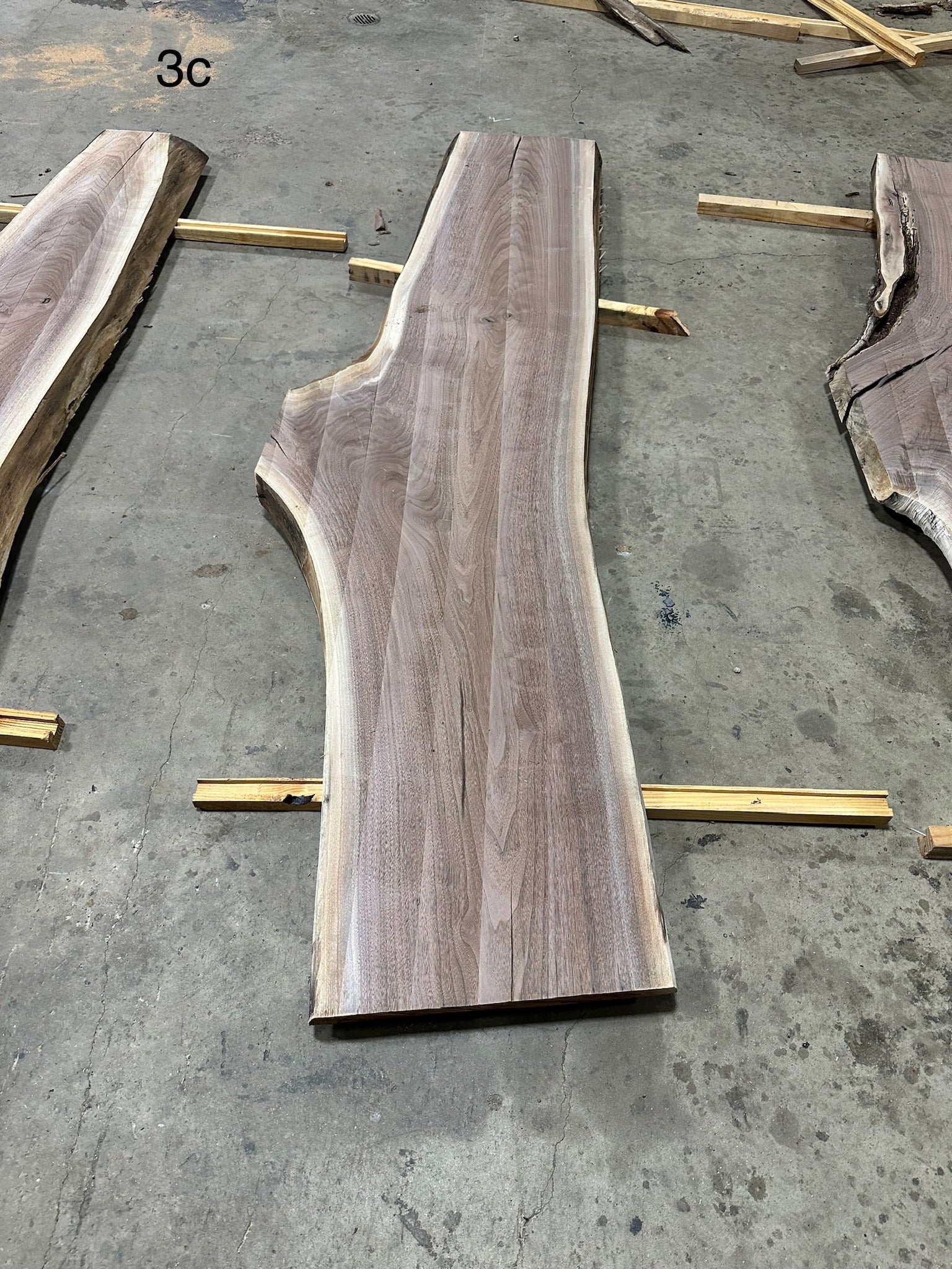 Unfinished Live Edge Walnut Slab (ULES-2906)