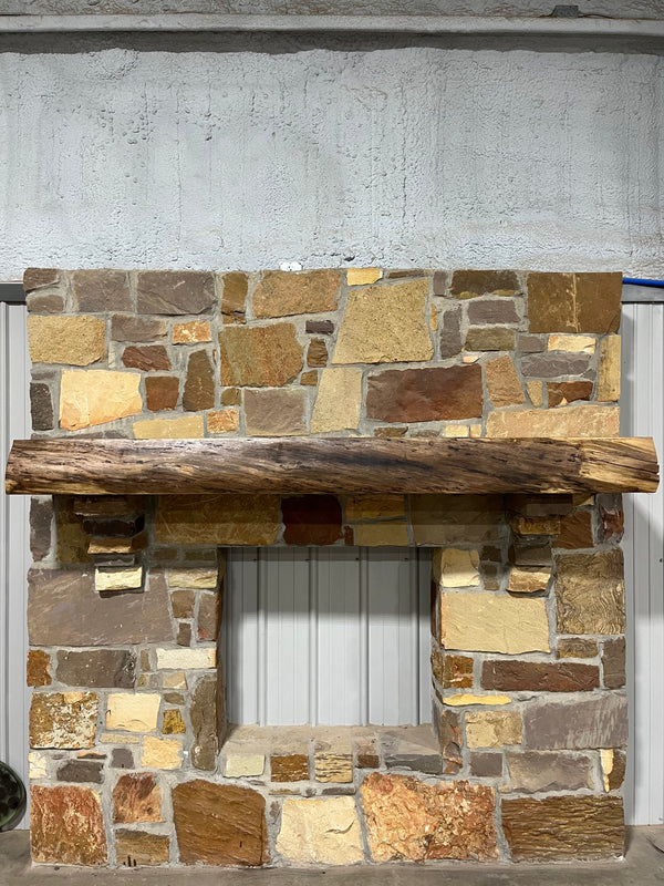 Live Edge Walnut Fireplace Mantel