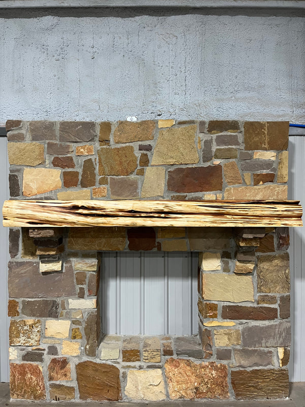 Live Edge Cedar Fireplace Mantel
