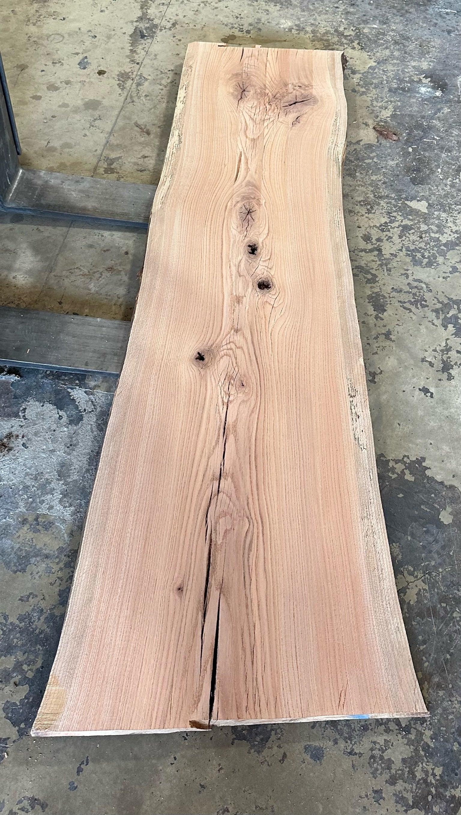 Unfinished Live Edge Red Oak Slab (ULES-2345)