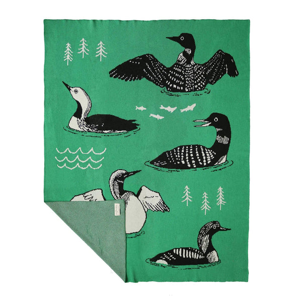 Bird Collective - Loons of North America Knit Blanket