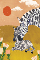 Breathe People - Zebra Family Paint-by-Number Kit for Kids: Kit + Magnetic Frame-6
