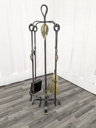 Wrought Iron Buckeye Fire Tool Set