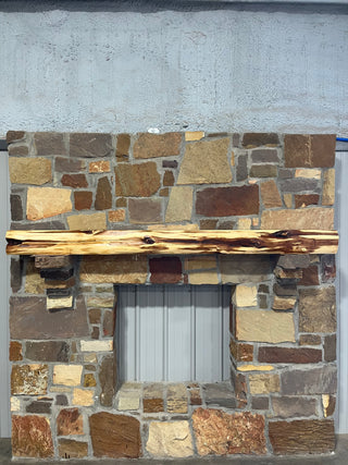 Live Edge Cedar Fireplace Mantel