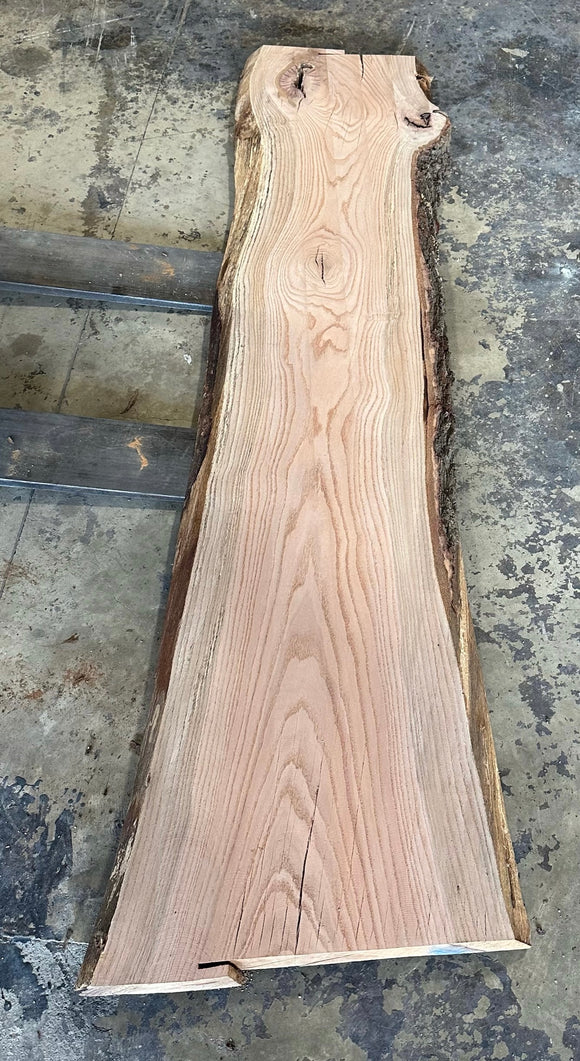 Unfinished Live Edge Red Oak Slab (ULES-2343)