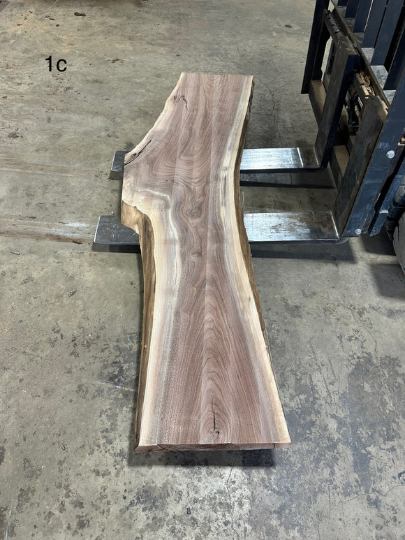 Unfinished Live Edge Walnut Slab (ULES-2904)