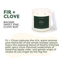 Calyan Wax Co. - Fir + Clove - Clear Glass Tumbler Soy Candle-3