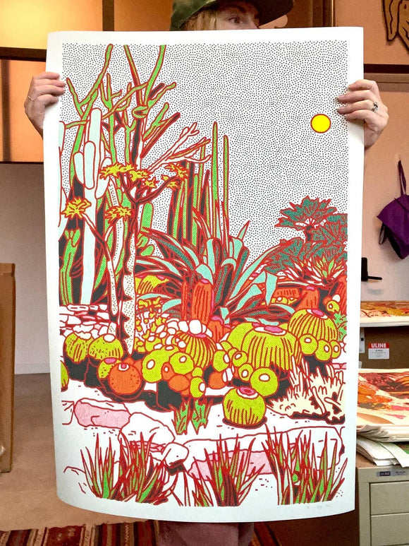Caroline Clark - Cactus Planet #5 24"x36" Print