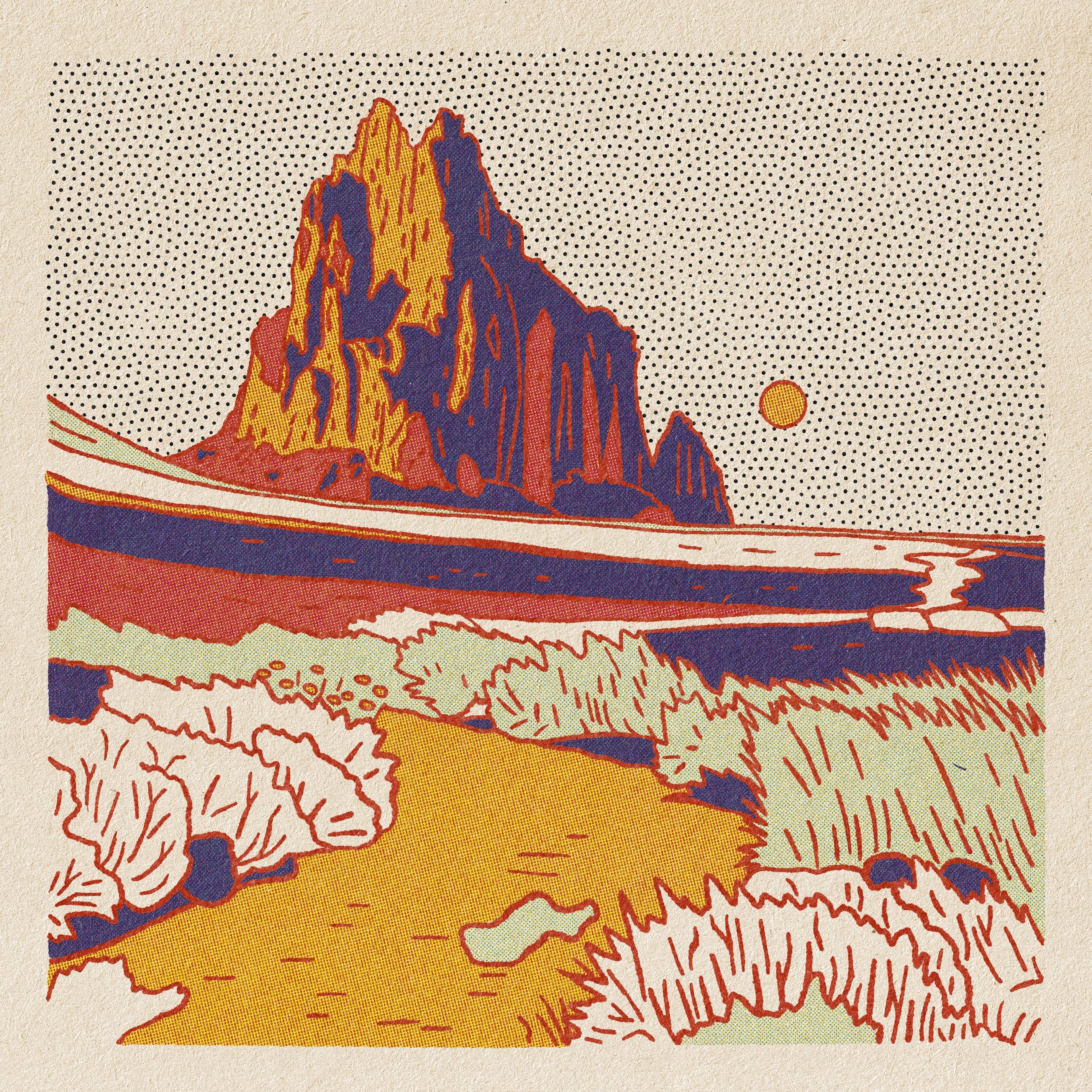 Caroline Clark - Desert Mountain #9 12x12 - 0