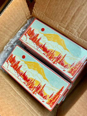 Caroline Clark - Mountain View Bumper Sticker - 0