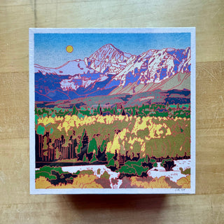 Caroline Clark - Rocky Mountain Puzzle by Caroline Clark