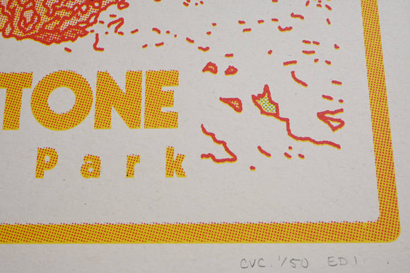 Caroline Clark - Yellowstone National Park 18"x24" Screen Print