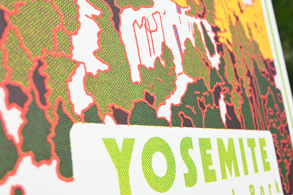 Caroline Clark - Yosemite National Park 18"x24" Screen Print