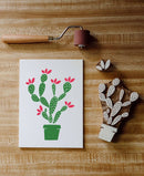Cate Paper Co. - Blooming Cactus Wood Block Printing kit-4