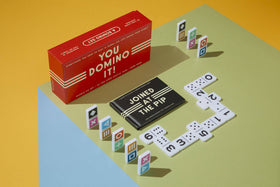 Chronicle Books - Brass Monkey You Domino It! Domino Game Set - 0