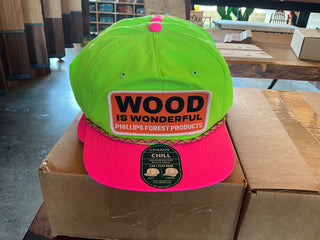 Neon Wood is Wonderful hat