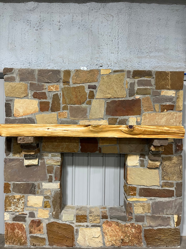 Live Edge Cedar Fireplace Mantel