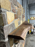 Live Edge Walnut Fireplace Mantel